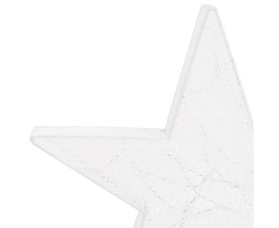 Decor crăciun stele 3 buc. plasă albă & led exterior/interior, 8 image