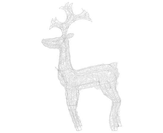 Decorațiune de crăciun ren, 90 leduri, 60x16x100 cm, acril, 6 image