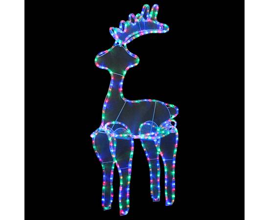 Decorațiune de crăciun ren, cu plasă, 306 led-uri, 60x24x89 cm, 2 image
