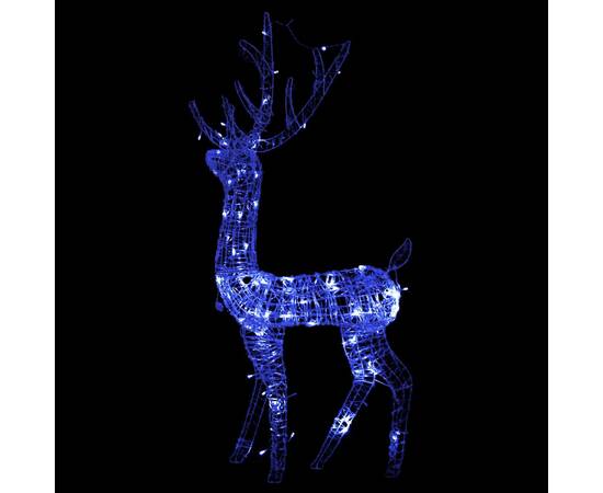 Decorațiune de crăciun ren 140 led-uri albastru 128 cm acril, 4 image