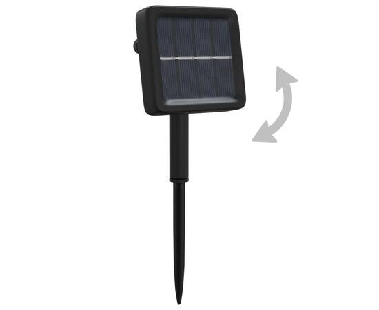 Instalație de lumini solare, 2 buc.x200 led albastru int/ext, 8 image