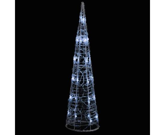 Piramidă decorativă con de lumini cu led alb rece 60 cm acril, 2 image