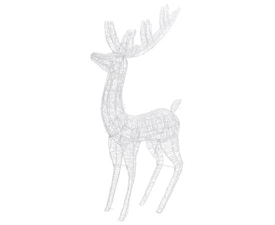Ren de crăciun, 250 led-uri, alb cald, 180 cm, acril, xxl, 6 image