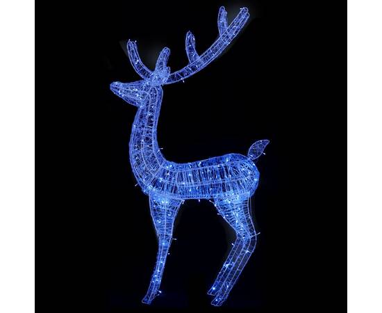 Ren de crăciun, 250 led-uri, albastru, 180 cm, acril, xxl, 5 image