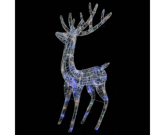 Ren de crăciun, 250 led-uri, multicolor, 180 cm, acril, xxl, 5 image