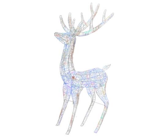 Ren de crăciun, 250 led-uri, multicolor, 180 cm, acril, xxl, 2 image