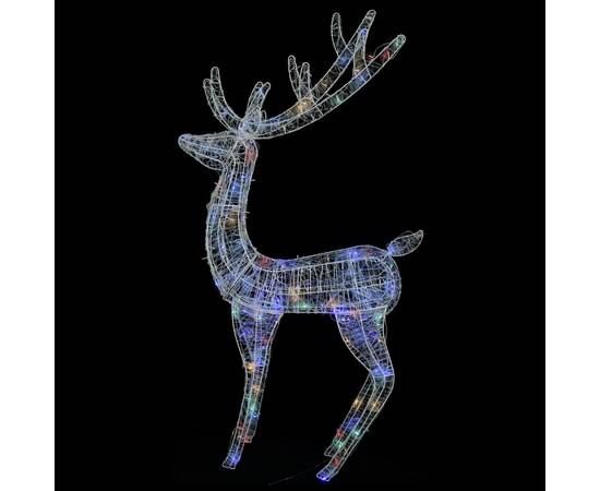 Ren de crăciun, 250 led-uri, multicolor, 180 cm, acril, xxl, 4 image