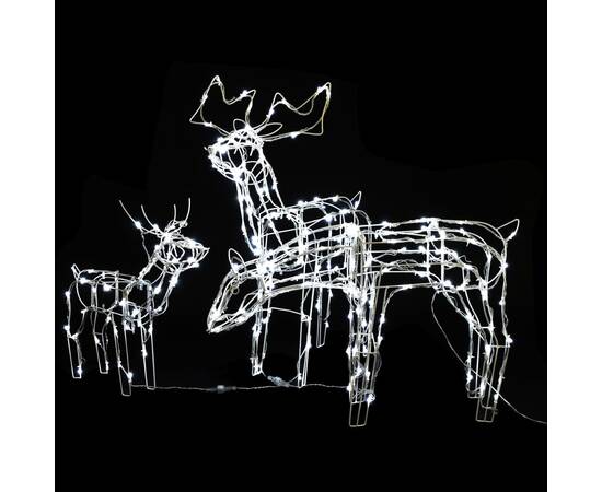 Instalație de lumini de crăciun cu reni, 3 piese, 229 led-uri, 3 image
