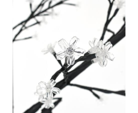 Pom crăciun, 2000 led-uri, alb cald, flori de cireș, 500 cm, 6 image