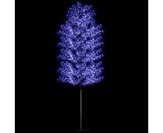 Pom crăciun, 2000 led-uri lumină albastră flori de cireș 500 cm, 3 image