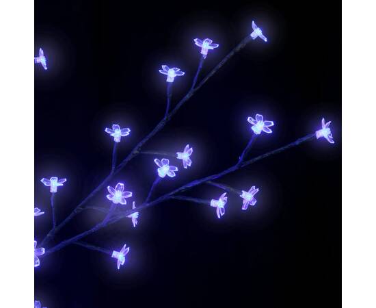 Pom crăciun, 2000 led-uri lumină albastră flori de cireș 500 cm, 8 image