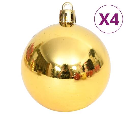 Set globuri de crăciun, 108 piese, auriu și roșu, 4 image