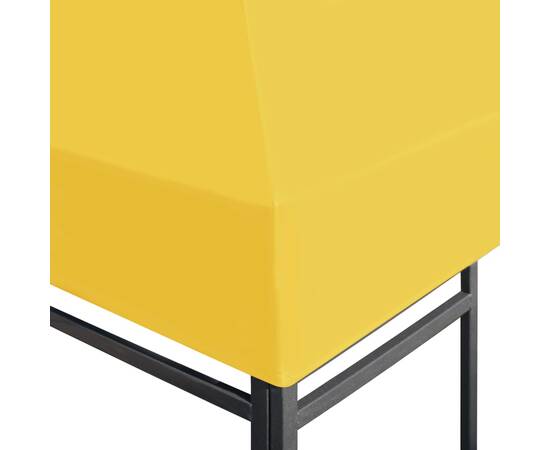 Acoperiș de pavilion, 270 g/m², galben, 4 x 3 m, 7 image