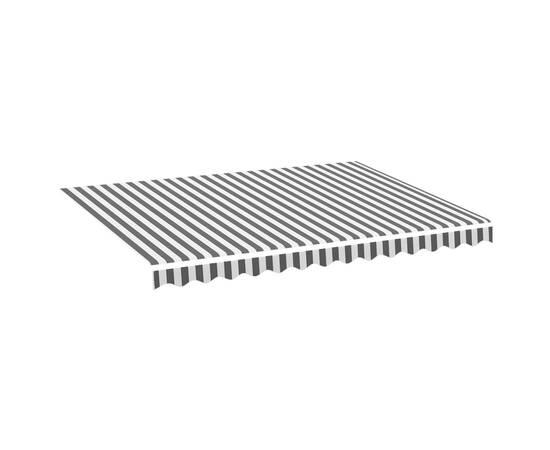Pânză de rezervă copertină, antracit și alb, 3,5x2,5 m, 2 image