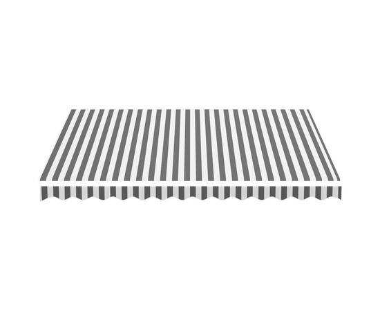 Pânză de rezervă copertină, antracit și alb, 3,5x2,5 m, 4 image