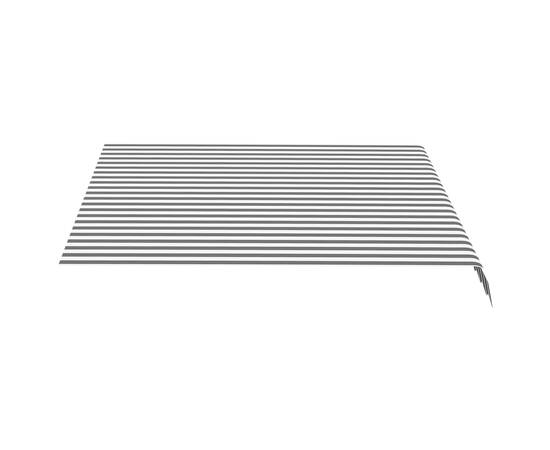 Pânză de rezervă copertină, antracit și alb, 3x2,5 m, 3 image