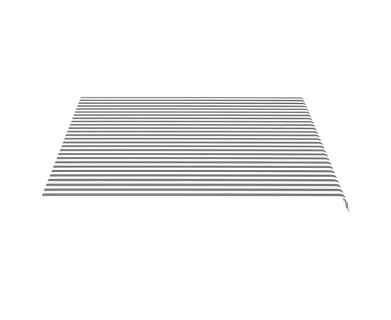 Pânză de rezervă copertină, antracit și alb, 4x3,5 m, 4 image