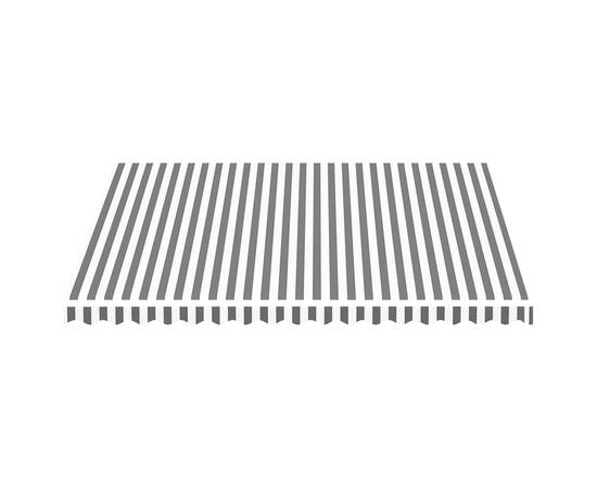 Pânză de rezervă copertină, antracit și alb, 4x3,5 m, 3 image