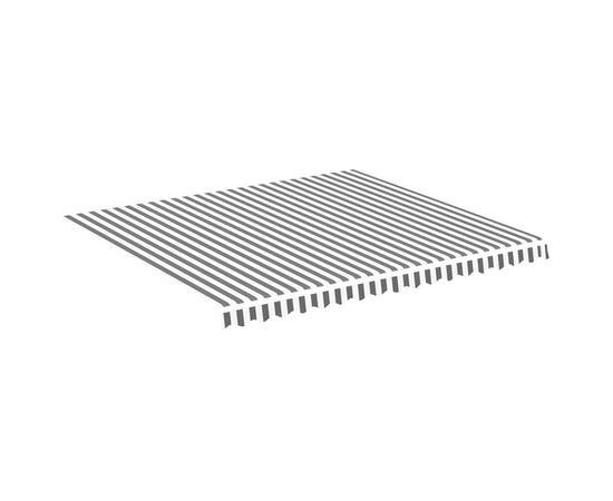 Pânză de rezervă copertină, antracit și alb, 4x3,5 m, 2 image