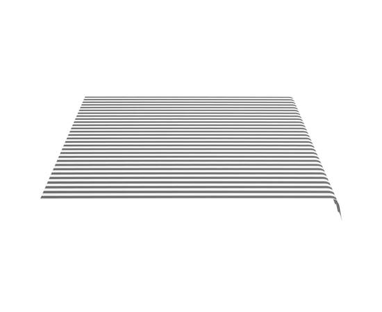 Pânză de rezervă copertină, antracit și alb, 4x3 m, 4 image