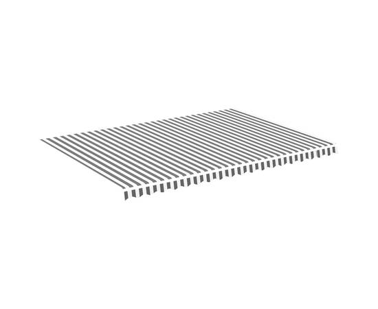 Pânză de rezervă copertină, antracit și alb, 5x3,5 m, 2 image