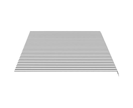 Pânză de rezervă copertină, antracit și alb, 5x3,5 m, 4 image