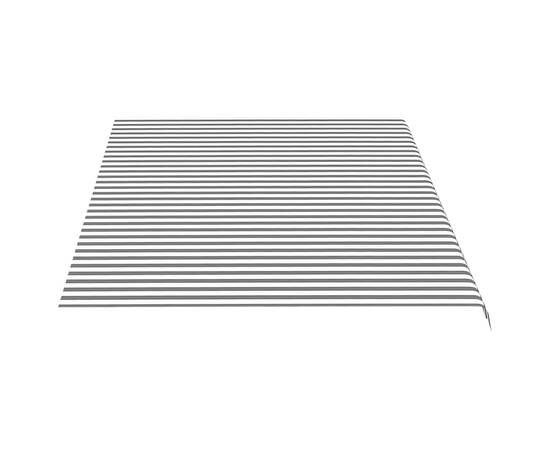 Pânză de rezervă copertină, antracit și alb, 5x3 m, 4 image