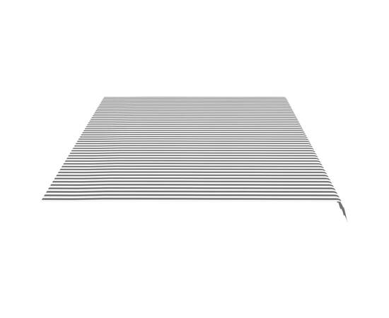 Pânză de rezervă copertină, antracit și alb, 6x3,5 m, 4 image
