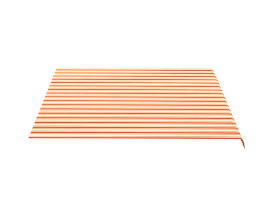 Pânză de rezervă copertină, galben și portocaliu, 4x3,5 m, 4 image