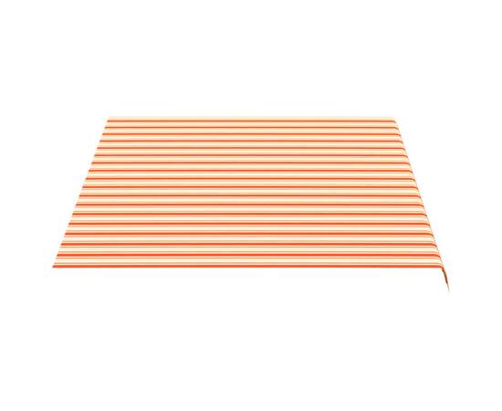 Pânză de rezervă copertină, galben și portocaliu, 4x3 m, 4 image