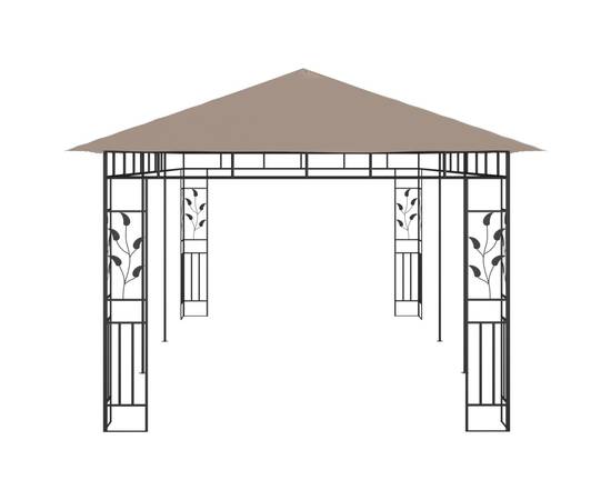 Pavilion cu plasă anti-țânțari, gri taupe, 6x3x2,73 m, 180 g/m², 4 image