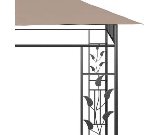 Pavilion cu plasă anti-țânțari, gri taupe, 6x3x2,73 m, 180 g/m², 5 image