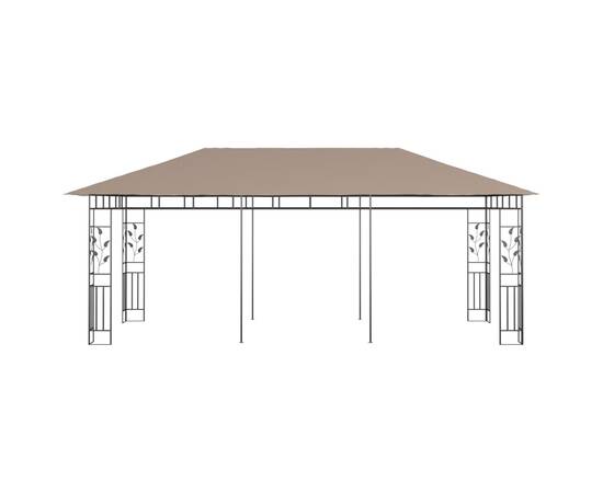 Pavilion cu plasă anti-țânțari, gri taupe, 6x3x2,73 m, 180 g/m², 3 image