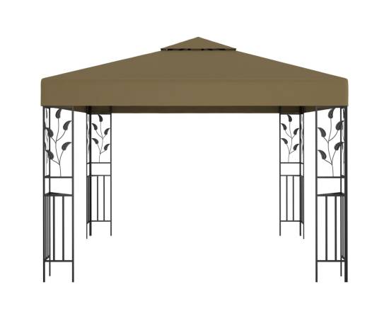 Pavilion de grădină, gri taupe, 3 x 3 m, 180 g/m², 2 image