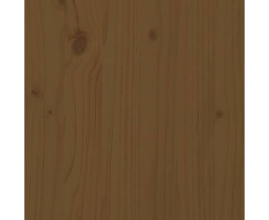Pat de zi, maro miere, 90x190 cm, lemn masiv de pin, 9 image