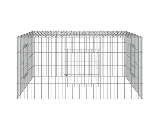 Cușcă pentru iepuri, 110x110x55 cm, fier galvanizat, 5 image