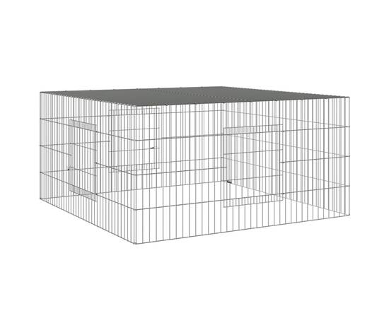 Cușcă pentru iepuri, 110x110x55 cm, fier galvanizat, 2 image
