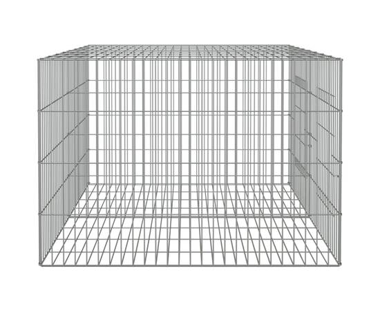 Cușcă pentru iepuri, 2 panouri, 110x79x54 cm, fier galvanizat, 5 image