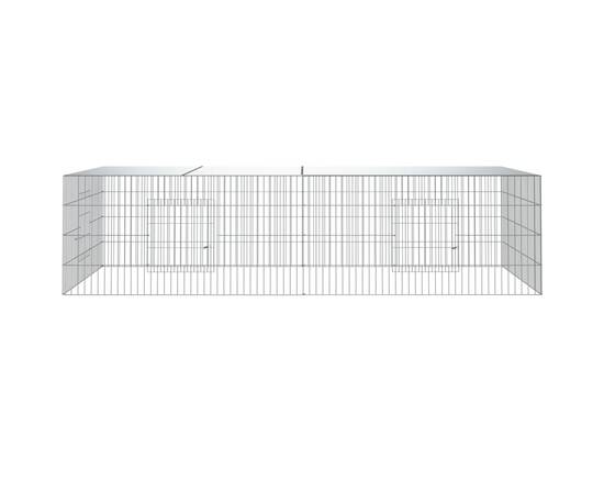 Cușcă pentru iepuri, 2 panouri, 220x110x55 cm, fier galvanizat, 3 image