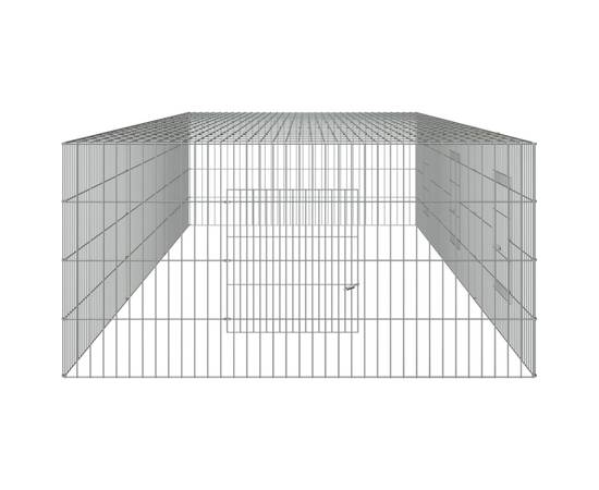 Cușcă pentru iepuri, 3 panouri, 325x109x54 cm, fier galvanizat, 5 image