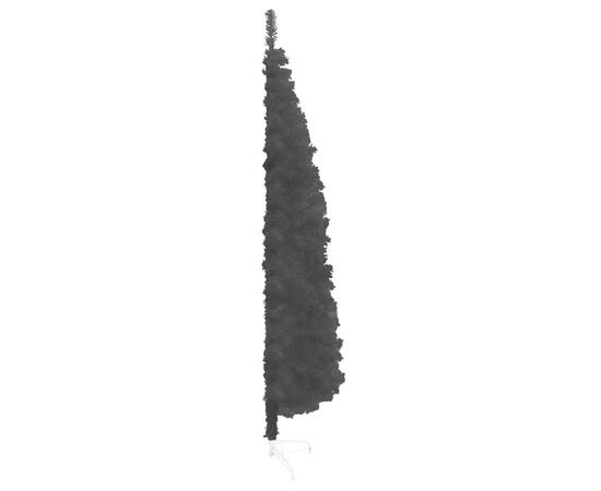 Jumătate brad de crăciun subțire cu suport, negru, 240 cm, 5 image