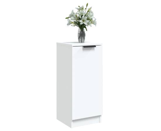 Servantă, alb, 30x30x70 cm, lemn compozit, 4 image