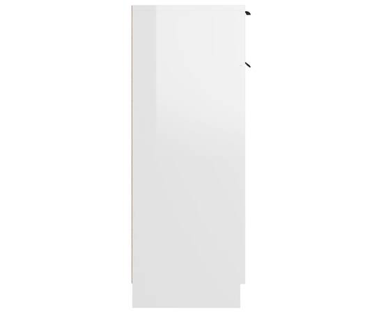 Dulap de baie, alb extralucios, 32x34x90 cm, lemn compozit, 7 image