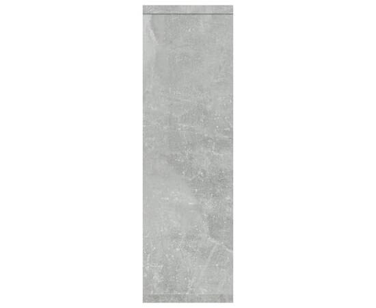 Raft de perete, gri beton, 85x16x52,5 cm, lemn compozit, 6 image