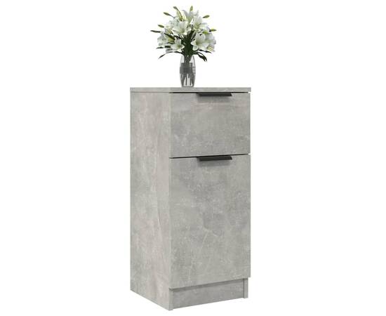 Servante, 2 buc., gri beton, 30x30x70 cm, lemn compozit, 4 image