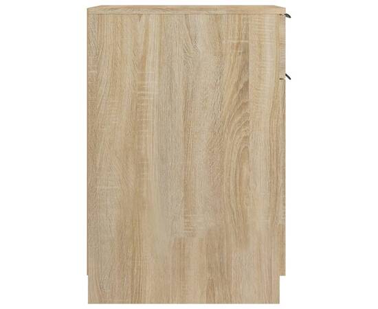 Dulap de birou, stejar sonoma, 33,5x50x75 cm, lemn prelucrat, 8 image