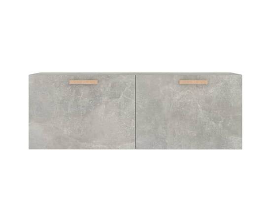 Dulap de perete, gri beton, 100x36,5x35 cm, lemn prelucrat, 5 image
