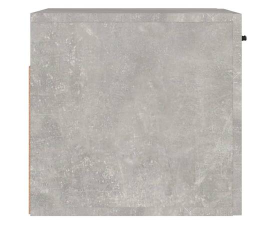 Dulap de perete, gri beton, 80x35x36,5 cm, lemn prelucrat, 7 image