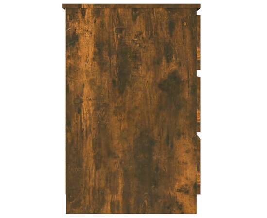 Birou, stejar fumuriu, 140x50x77 cm, lemn prelucrat, 4 image