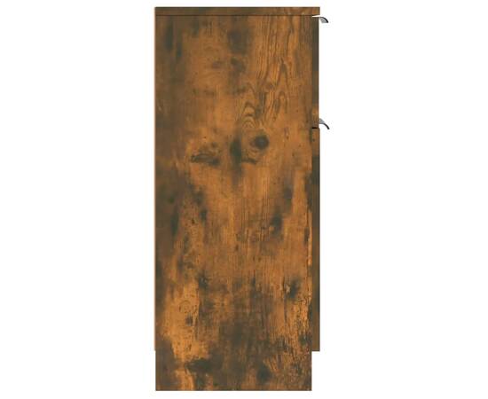 Servantă, stejar fumuriu, 30x30x70 cm, lemn prelucrat, 8 image